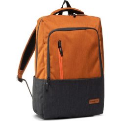 Plecak LANETTI - BMP-S-042-15-03 Drak Orange. Szare torby męskie skórzane Lanetti, bez wzorów, z materiału. Za 139,99 zł.