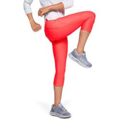 Under Armour Fly Fast Legginsy Czerwony. Czerwone spodnie damskie m, z elastanu. Za 257,95 zł.