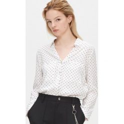 Koszula z wiskozy - Biały. Białe koszule damskie Cropp, s, z wiskozy. Za 59,99 zł.