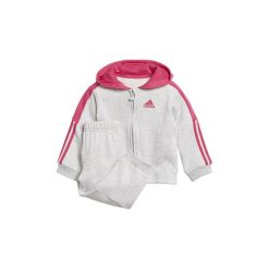 Spodnie dresowe dziewczęce: Zestawy dresowe adidas Dres polarowy z kapturem Logo