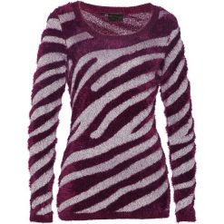 Sweter bonprix czarny bez - srebrny. Fioletowe swetry klasyczne damskie marki DOMYOS, l, z bawełny. Za 49,99 zł.