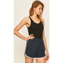 Adidas Performance - Top. Czarne topy damskie adidas Performance, s, z nadrukiem, z bawełny, bez rękawów. Za 99,90 zł.