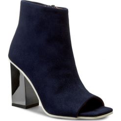 Buty zimowe damskie: Botki BALDOWSKI – D01872-3025-002 Zamsz Niebieski
