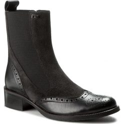 Buty zimowe damskie: Botki SOLO FEMME - 52033-07-C39/F54-02-00 Czarny/Grafit