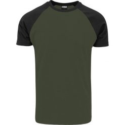 Urban Classics Raglan Contrast Tee T-Shirt oliwkowy/czarny. Czarne koszulki męskie marki Urban Classics, xl, bez wzorów, z okrągłym kołnierzem. Za 49,90 zł.