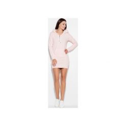Bluza K189 Róż. Różowe bluzy damskie KATRUS, na lato, xl, bez wzorów, z dzianiny, z krótkim rękawem, krótkie, bez kaptura. Za 119,00 zł.