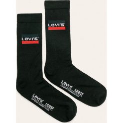 Levi's - Skarpety (2 pack). Czarne skarpetki męskie Levi's®, bez wzorów, z elastanu. Za 39,90 zł.