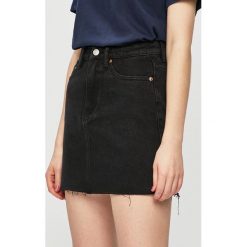 Tally Weijl - Spódnica. Czarne spódniczki damskie TALLY WEIJL, bez wzorów, z bawełny, mini, dopasowane. Za 119,90 zł.