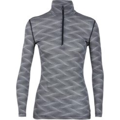 Icebreaker top damski Wmns 200 Oasis LS Half Zip Curve, Black/Snow, L. Czarne topy damskie Icebreaker, l, bez wzorów, z wełny, z długim rękawem, outdoorowe. W wyprzedaży za 259,00 zł.