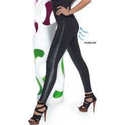 Legginsy damskie Savana z efektem push-up. Szare legginsy damskie Basbleu, bez wzorów, z elastanu. Za 116,99 zł.