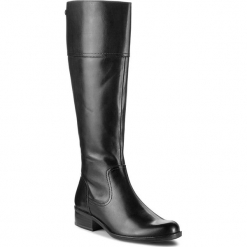 Oficerki CAPRICE - 9-25522-21 Black Nappa 022. Czarne buty zimowe damskie Caprice, z materiału. Za 549,90 zł.