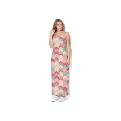 Sukienka CP-025 101. Różowe sukienki damskie marki Colour pleasure, s, bez wzorów, z dzianiny, bez kołnierzyka, bez rękawów, maxi. Za 159,00 zł.