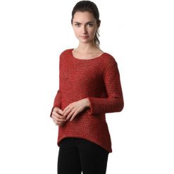 Sweter w kolorze bordowym. Czerwone swetry damskie Far Far Fashion, Ryłko by Agnes&Paul, bez wzorów, z wełny, bez rękawów, bez kaptura. W wyprzedaży za 79,95 zł.