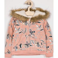 Roxy - Bluza dziecięca. Różowe bluzy dziewczęce Roxy, z bawełny. W wyprzedaży za 99,90 zł.
