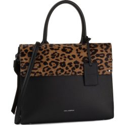 Torebka KARL LAGERFELD - 96KW3265 Leopard A779. Czarne torebki klasyczne damskie KARL LAGERFELD, bez wzorów, ze skóry, klasyczne, bez dodatków. Za 2129,00 zł.
