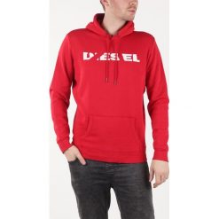 Diesel S-Agnes-Bro Bluza Czerwony. Czerwone bluzy męskie Diesel, s, z nadrukiem, z bawełny, bez kołnierzyka, bez rękawów, bez kaptura. Za 464,95 zł.