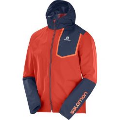 Kurtka Salomon Bonatti Pro WP Jacket M Granatowo-Czerwona. Czerwone kurtki sportowe męskie marki Salomon, m, bez wzorów, długie, bez kaptura, do biegania. Za 849,99 zł.