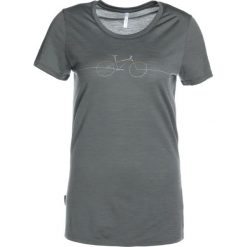 Icebreaker TECH LITE LOW CREWE CADENCE Tshirt z nadrukiem metal. Szare topy sportowe damskie marki Icebreaker, m, z nadrukiem, z wełny. Za 299,00 zł.