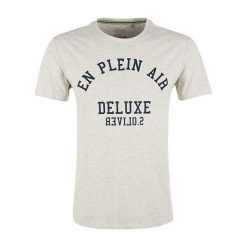 S.Oliver T-Shirt Męski M Kremowy. Białe t-shirty męskie marki S.Oliver, m, z bawełny. Za 59,00 zł.