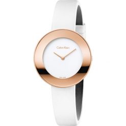 Calvin Klein Chic Zegarek Biały Złoty. Żółte zegarki damskie Calvin Klein, złote. Za 1239,95 zł.