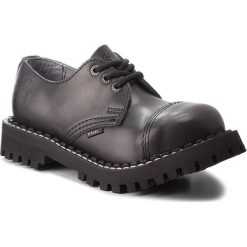 Glany STEEL - 101/O/B Black. Czarne półbuty damskie Steel, ze skóry, klasyczne, bez obcasa, bez zapięcia. W wyprzedaży za 169,00 zł.
