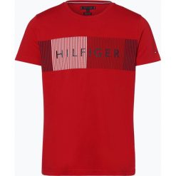Tommy Hilfiger - T-shirt męski, czerwony. Czerwone t-shirty męskie TOMMY HILFIGER, xl, bez wzorów, bez kołnierzyka. Za 179,95 zł.