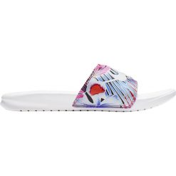 Klapki Nike Wmns Benassi JDI Print (618919-113). Szare klapki damskie Nike, bez wzorów, z materiału, bez obcasa. Za 129,99 zł.