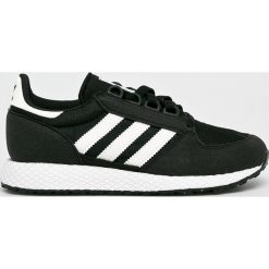 Adidas Originals - Buty dziecięce Forest Grove. Czarne trampki chłopięce adidas Originals, bez wzorów, z materiału, sportowe, na sznurówki. W wyprzedaży za 199,90 zł.