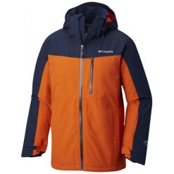 COLUMBIA kurtka narciarska męska Wild Card Jacket Coll Navy Back XL. Niebieskie kurtki sportowe męskie Columbia, xl, bez wzorów, bez kaptura, narciarskie. Za 989,00 zł.