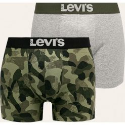 Levi's - Bokserki (2-pack). Zielone bokserki męskie Levi's®, s, z nadrukiem, z elastanu. W wyprzedaży za 99,90 zł.