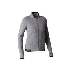 Bluza na zamek Gym & Pilates 520 damska. Czarne bluzy damskie NYAMBA, l, bez wzorów, z elastanu, bez rękawów, bez kaptura. Za 99,99 zł.