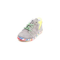 Pepino Boys Buty do nauki chodzenia Charlie graphit/pea (średnie) - szary - Gr.Moda (6 - 24 miesięcy ). Szare buciki niemowlęce chłopięce marki Pepino, na sznurówki. Za 229,00 zł.