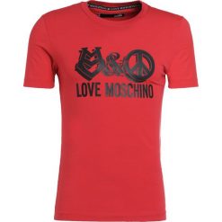 Love Moschino Tshirt z nadrukiem red. Czerwone koszulki polo męskie Love Moschino, xxl, z nadrukiem, z elastanu. Za 409,00 zł.