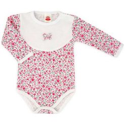 Makoma Body Dziewczęce Flower 74 Biały/Różowy. Różowe body niemowlęce Makoma, bez wzorów, z długim rękawem. Za 35,00 zł.