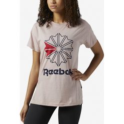 Reebok Classic Classic Koszulka Beżowy. Brązowe koszulki damskie Reebok Classic, l, z nadrukiem, z bawełny, bez kołnierzyka. Za 137,95 zł.