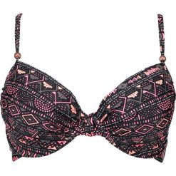 Biustonosz bikini "Sandry" w kolorze czarno-różowym. Różowe stroje kąpielowe dwuczęściowe damskie marki Brunotti. W wyprzedaży za 65,95 zł.