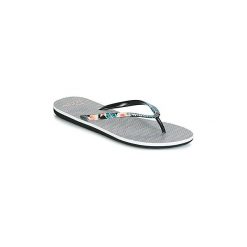 Japonki Roxy PORTOFINO II J SNDL KLC. Czarne klapki damskie Roxy, bez wzorów, bez obcasa. Za 76,30 zł.