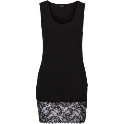 Topy damskie: Top z koronką bonprix czarny