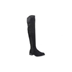 Buty zimowe damskie: Kozaki Casu Kozaki za kolano z nitami E4932