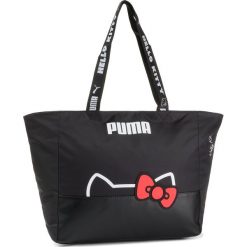 Torebka PUMA - Puma x Hello Kitty Shopper 077187 02 Puma Black. Czarne torby damskie na zakupy Puma, z motywem z bajki, ze skóry ekologicznej, klasyczne, na ramię, bez dodatków. Za 249,99 zł.