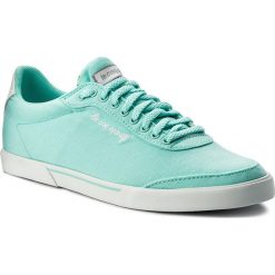Tenisówki LE COQ SPORTIF - Lisa Cvs 1810211 Aruba Blue/Old Silver. Niebieskie półbuty damskie le coq sportif, bez wzorów, z gumy, bez zapięcia. W wyprzedaży za 179,00 zł.