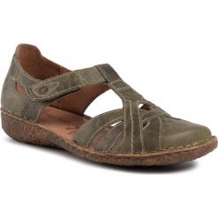 Półbuty JOSEF SEIBEL - Capri 79529 95 630 Oliv. Zielone półbuty damskie Josef Seibel, na co dzień, bez wzorów, ze skóry, bez obcasa, na płaskiej podeszwie, bez zapięcia. Za 319,00 zł.
