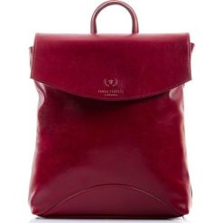 Plecak damski skórzany Paolo Peruzzi Z-03-PP bordowy - bordowy. Czerwone plecaki damskie Paolo Peruzzi, bez wzorów, ze skóry, vintage. Za 239,99 zł.