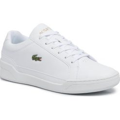 Sneakersy LACOSTE - Challenge 319 5 Sma 7-38SMA003521G Wht/Wht. Białe sneakersy męskie Lacoste, na co dzień, bez wzorów, ze skóry, bez zapięcia. Za 449,00 zł.
