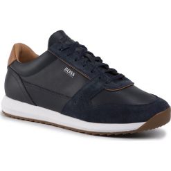 Sneakersy BOSS - Sonic Runn 50410978 10214595 01 Dark Blue 401. Niebieskie sneakersy męskie Boss, bez zapięcia. Za 849,00 zł.