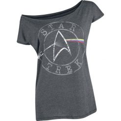 Star Trek Space - The Final Frontier Koszulka damska odcienie ciemnoszarego. Szare bluzki damskie marki Star Trek, l, z nadrukiem, klasyczne, z dekoltem w łódkę. Za 79,90 zł.