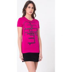 T-shirty damskie: T-shirt w kolorze różowym