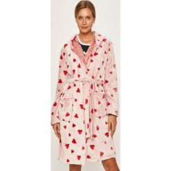 Henderson Ladies - Szlafrok. Różowe szlafroki damskie Henderson Ladies, s, bez wzorów, z poliesteru, bez rękawów, z kapturem. W wyprzedaży za 79,90 zł.