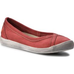 Półbuty SOFTINOS - Ilma P900179548 Washed Red. Czerwone półbuty damskie skórzane marki Softinos, na płaskiej podeszwie. W wyprzedaży za 239,00 zł.