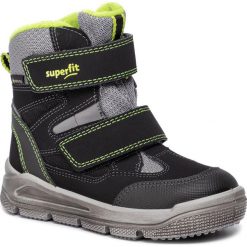 Śniegowce SUPERFIT - GORE-TEX 5-09078-00 M Schwarz/Grau. Czarne śniegowce chłopięce Superfit, bez zapięcia, gore-tex. W wyprzedaży za 259,00 zł.